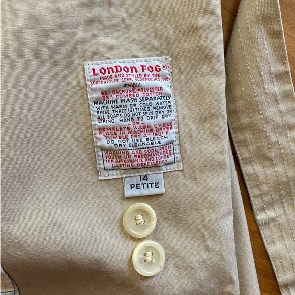 🎉HP🎉 London Fog Double Breasted Trench Coat - Picture 6 of 11